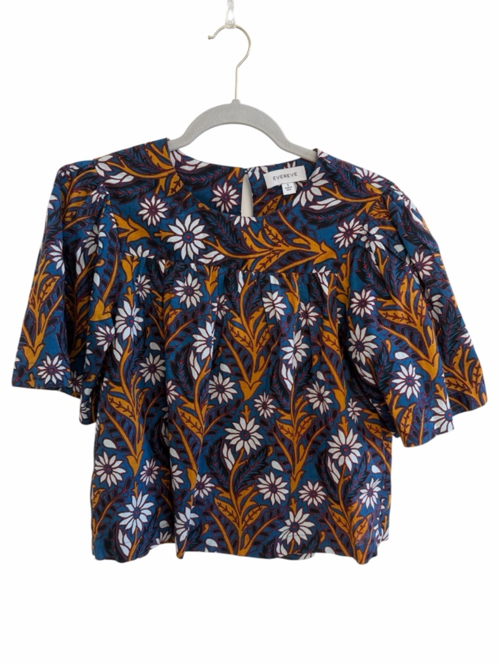 Evereve Floral Top Size S - Picture 3 of 7